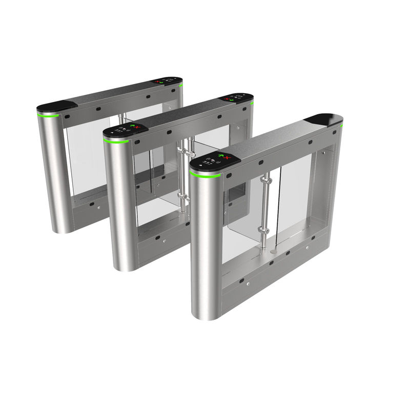 SUS304 School Turnstile Gate Access Control With Tempered Glass Card Cover