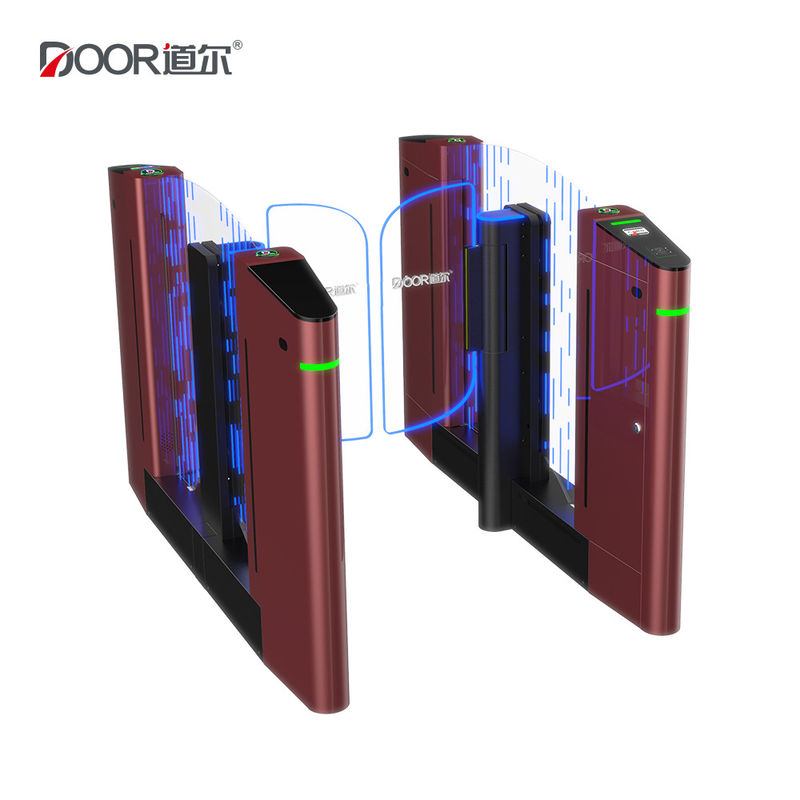 DOOR Turnstile Silver Red Gold Speed Gate With IC Card Face Recognition