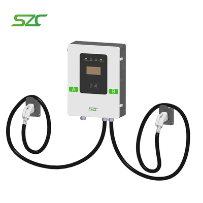 SZC DC Wallmounted EV Charger 40kW 60kW Galvanized Steel Material Project Offerta di ricarica Plie CCS2 con doppia pistola